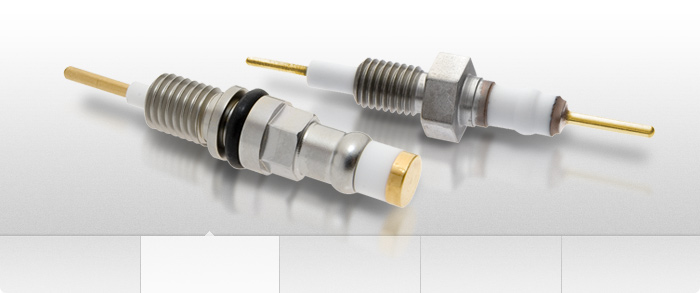 High Vacuum Single Pin Electrical Ceramic Feedthrough
