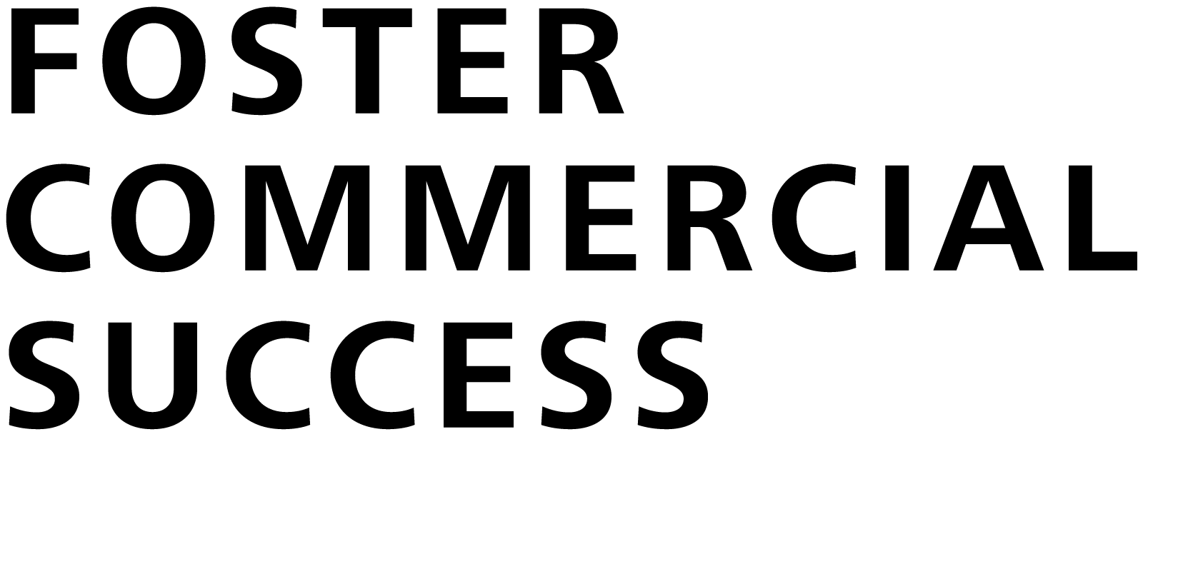 Foster Commercial Success